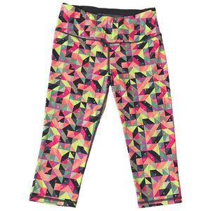 Victorias Secret Womens S Court Knockout Crop Leggings Colorful Gym Fitness